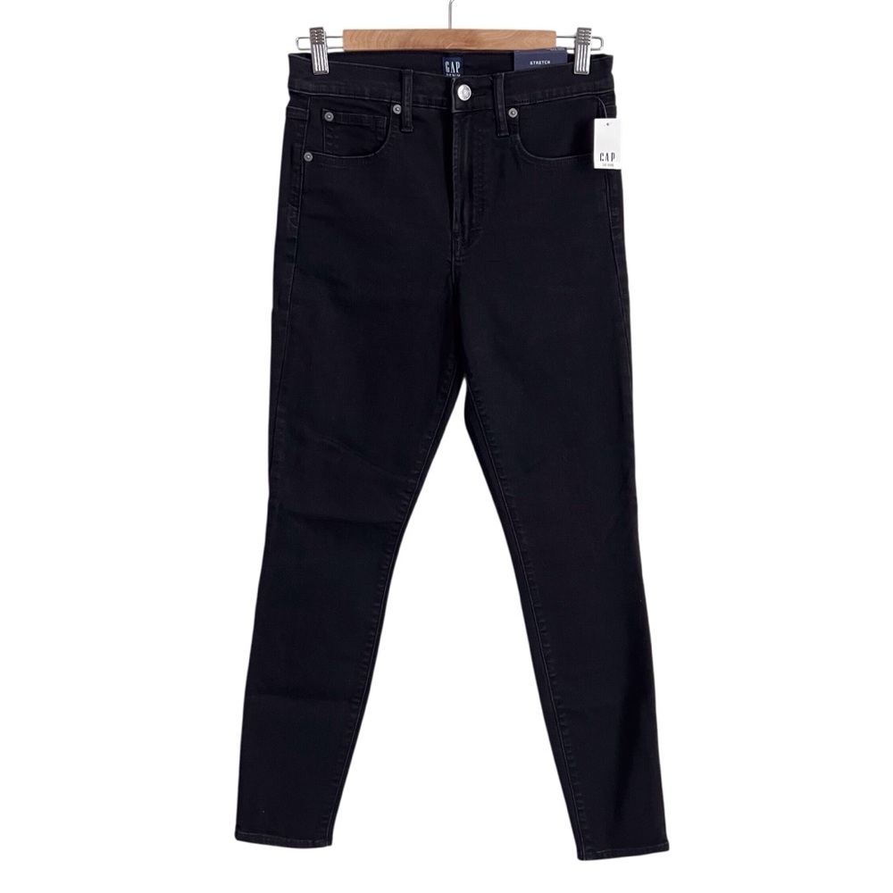 Gap NEW Black True Skinny Jeans  27 Neutral Normcore Capsule Wardrobe Stretch